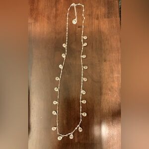 Crown Trifari silver tone marcasite necklace